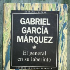 Libros de segunda mano: GABRIEL GARCÍA MÀRQUEZ. EL GENERAL EN SU LABERINTO. RBA. COL. NARRATIVA ACTUAL. Lote 336908873