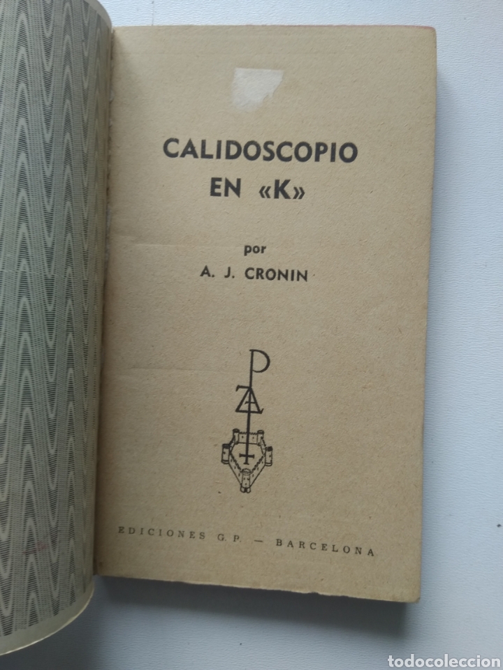 Libros de segunda mano: CALIDOSCOPIO EN K/A. J. CRONIN - Foto 2