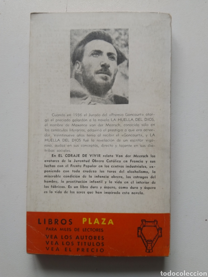 Libros de segunda mano: CORAJE DE VIVIR/MAXENCE VAN DER MEERCH - Foto 3