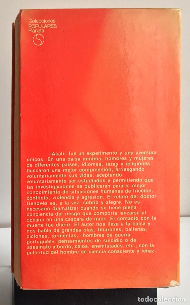 Libros de segunda mano: ACALI. Santiago Genov&eacute;s - Foto 2