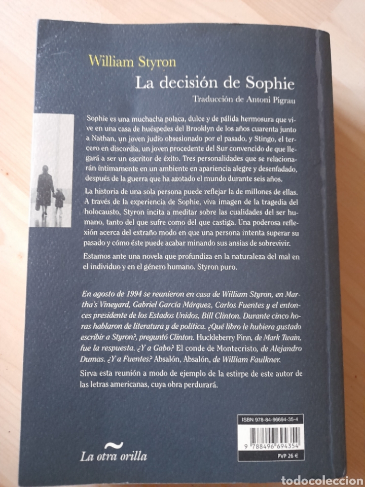 Libros de segunda mano: La decisi&oacute;n de Sophie. William Styron - Foto 2