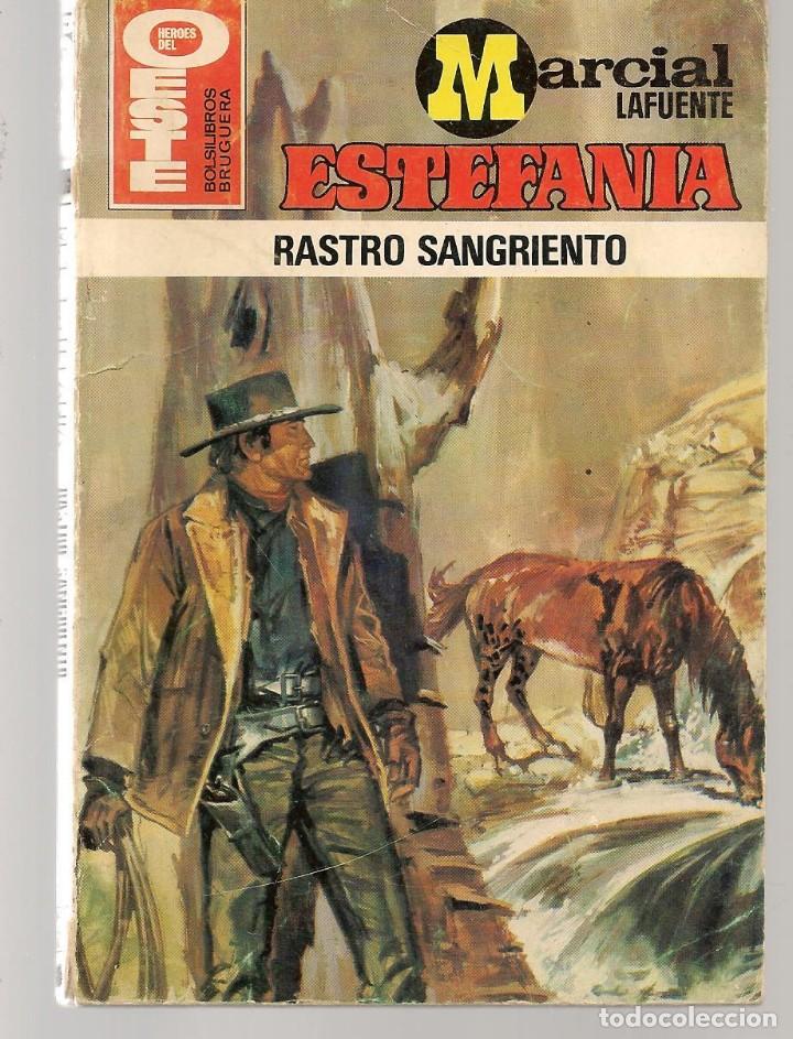 Libros de segunda mano: BOLSILIBROS BRUGUERA.H&Eacute;ROES DEL OESTE. N&ordm; 1239. RASTRO SANGRIENTO. MARCIAL LA FUENTE ESTEFANIA.