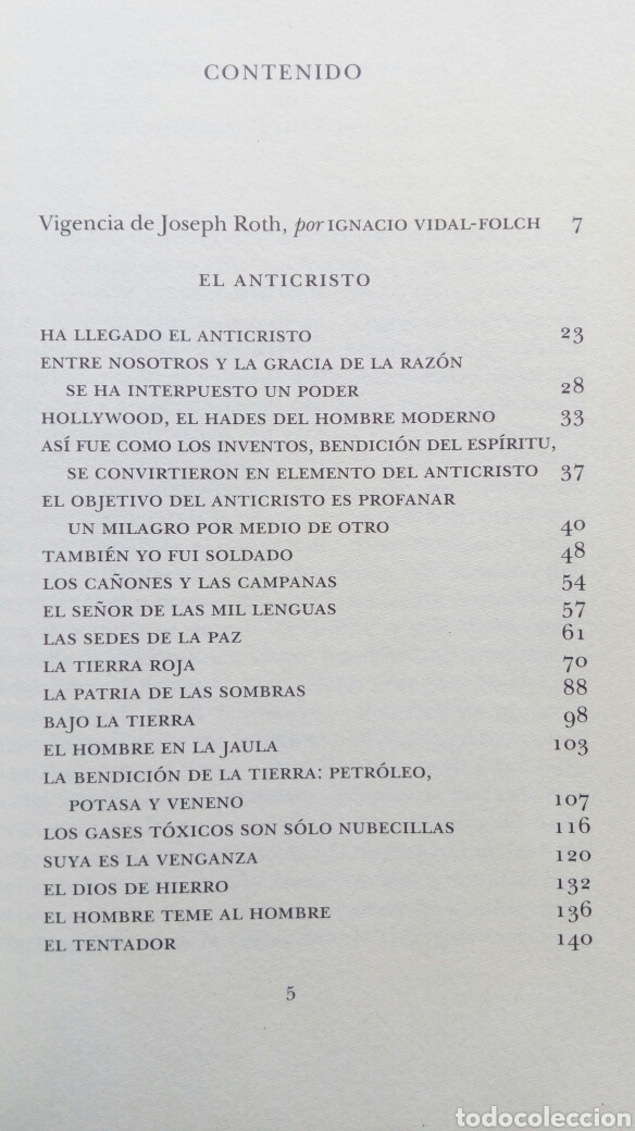 Libros de segunda mano: El Anticristo. Joseph Roth. - Foto 4