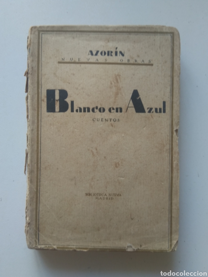 Libros de segunda mano: BLANCO EN AZUL (CUENTOS)/AZORIN - Foto 1