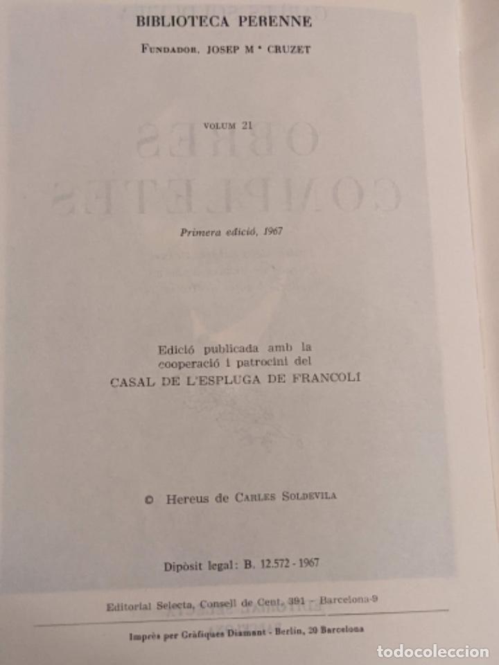 Libros de segunda mano: Carles Soldevila Obres Completes - Foto 2