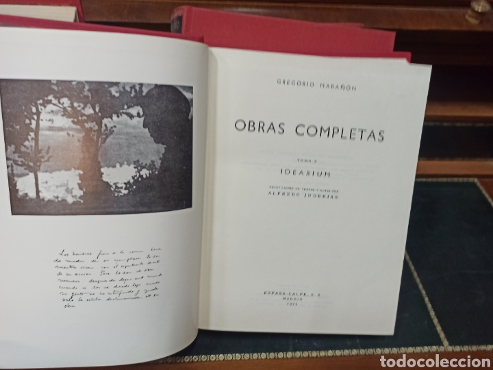 Libros de segunda mano: GREGORIO MARAÑON: OBRAS COMPLETAS, I, II, III, IV, V, VII y X. ESPASA CALPE, TELA EDITORIAL. - Foto 9 - 338860838