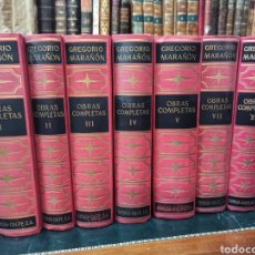 Libros de segunda mano: GREGORIO MARAÑON: OBRAS COMPLETAS, I, II, III, IV, V, VII Y X. ESPASA CALPE, TELA EDITORIAL.. Lote 338860838
