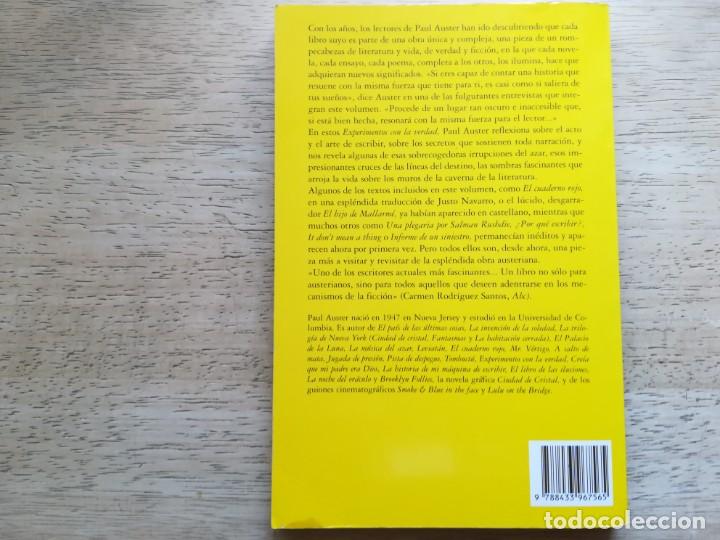 Libros de segunda mano: Experimentos con la verdad. Paul Auster - Foto 2