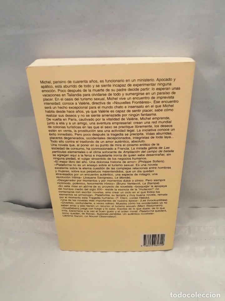Libros de segunda mano: PLATAFORMA (PRIMERA EDICI&Oacute;N, PANORAMA DE NARRATIVAS) - Foto 2