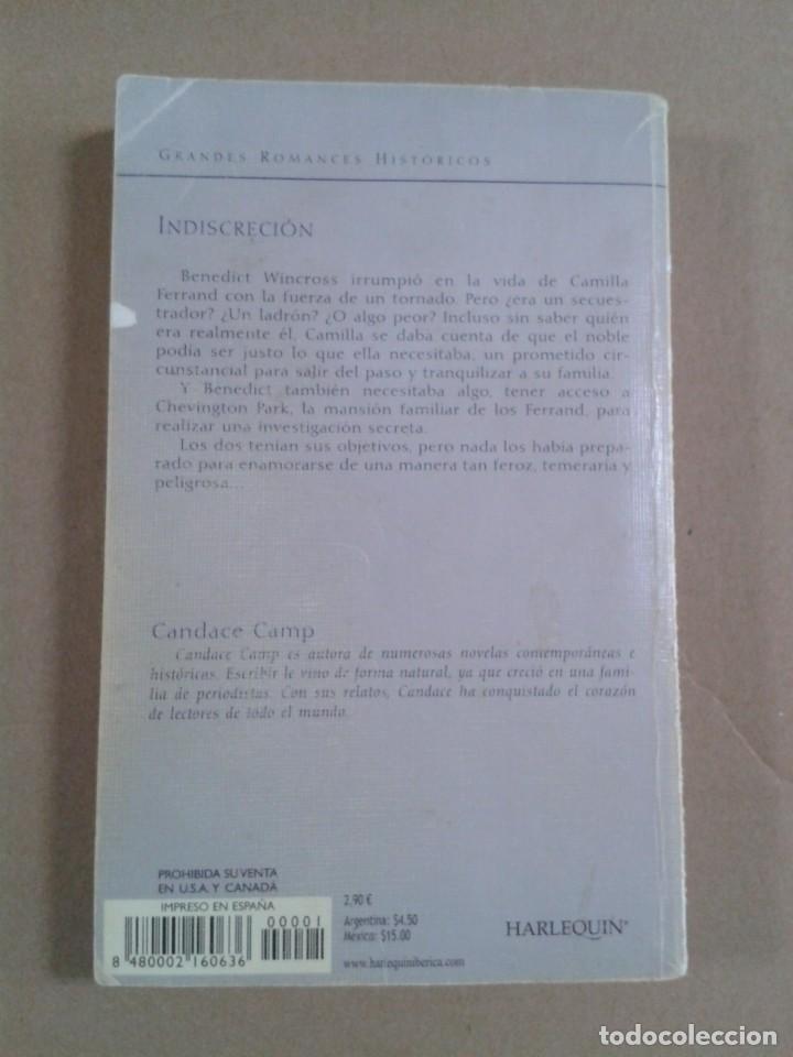 Libros de segunda mano: INDISCRECI&Oacute;N. CANDACE CAMP - Foto 2