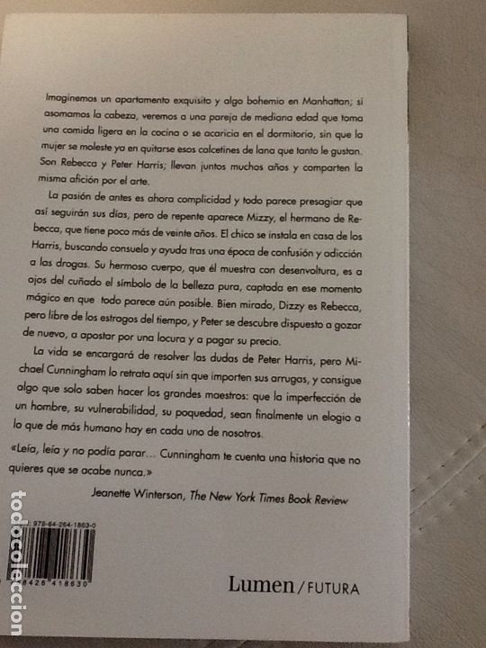 Libros de segunda mano: Michael Cunningham . Cuando cae la noche . Lumen . - Foto 3
