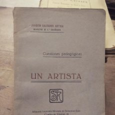 Libros de segunda mano: UN ARTISTA, JOAQUÍN SALVADOR ARTIGA. L.27100-87. Lote 339809663