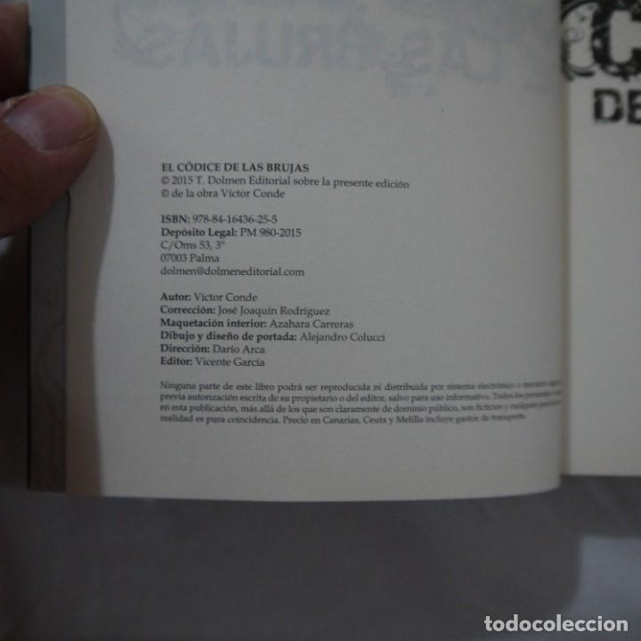 Libros de segunda mano: EL C&Oacute;DICE DE LAS BRUJAS - V&Iacute;CTOR CONDE - DOLMEN EDITORIAL - 2015 - Foto 3