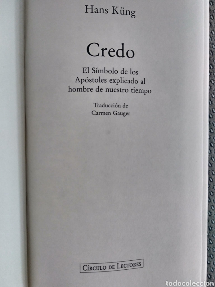 Libros de segunda mano: Credo / Hans K&uuml;ng - Foto 2