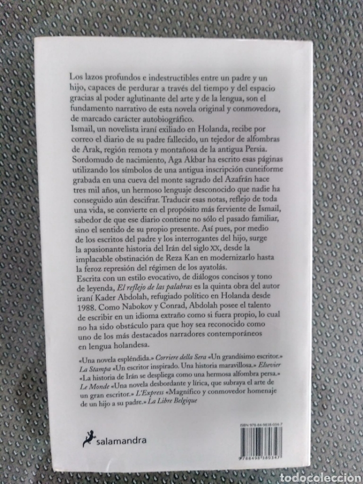 Libros de segunda mano: EL REFLEJO DE LAS PALABRAS / KADER ABDOLAH - Foto 2