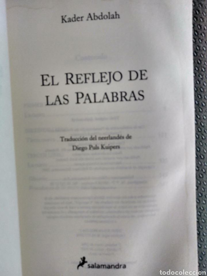 Libros de segunda mano: EL REFLEJO DE LAS PALABRAS / KADER ABDOLAH - Foto 3