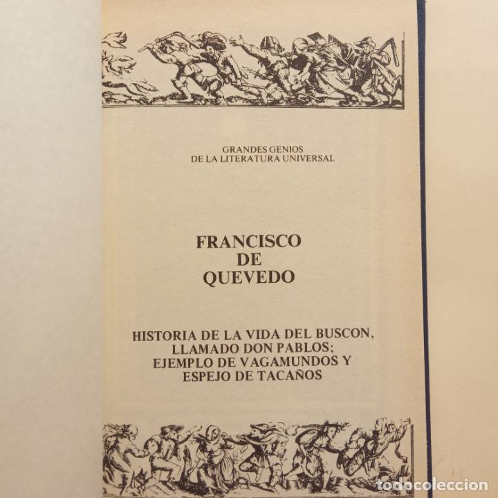 Libros de segunda mano: HISTORIA DE LA VIDA DEL BUSC&Oacute;N, LLAMADO DON PABLOS, EJEMPLO DE VAGAMUNDOS.FRANCISCO DE QUEVEDO.