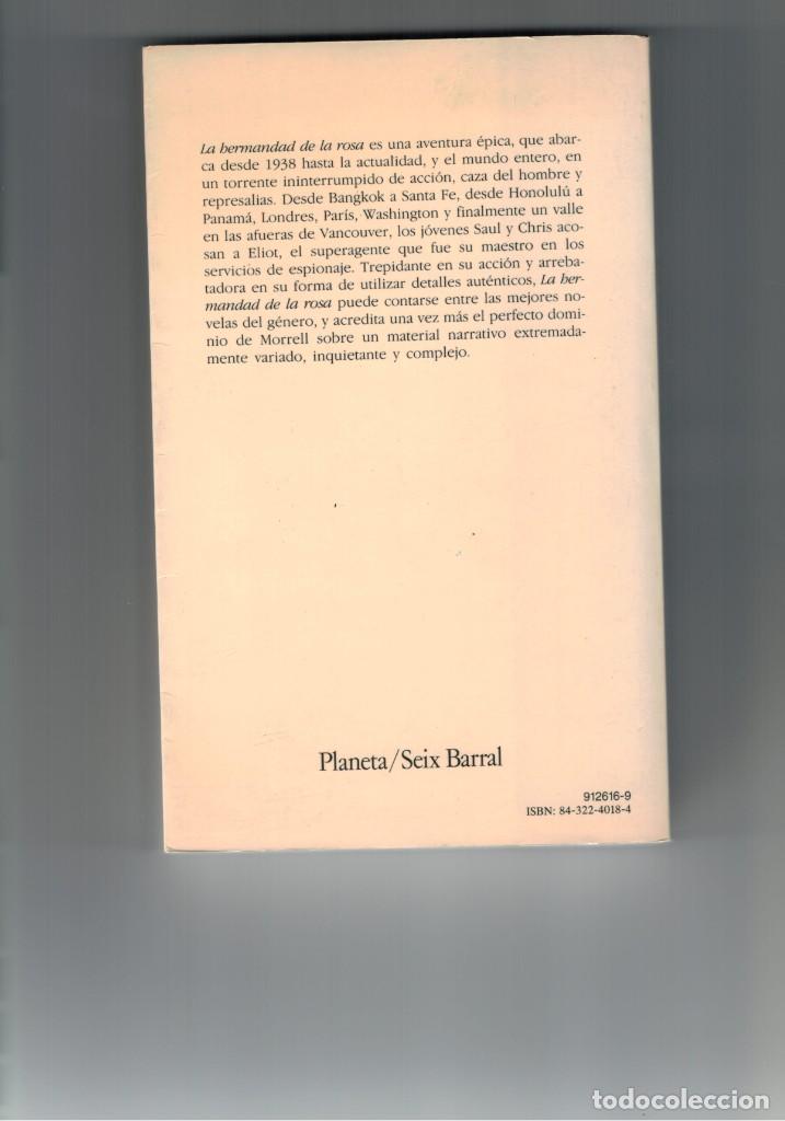 Libros de segunda mano: LA HERMANDAD DE LA ROSA. DAVID MORRELL. - Foto 2