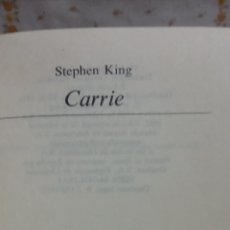 Libros de segunda mano: CARRIE. STEPHEN KING. EDITORIAL POMAIRE. Lote 340931493