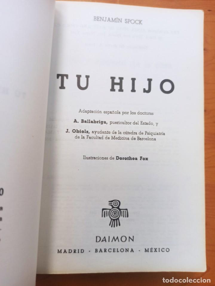 Libros de segunda mano: LIBRO TU HIJO DE Dr. Spok - Foto 2