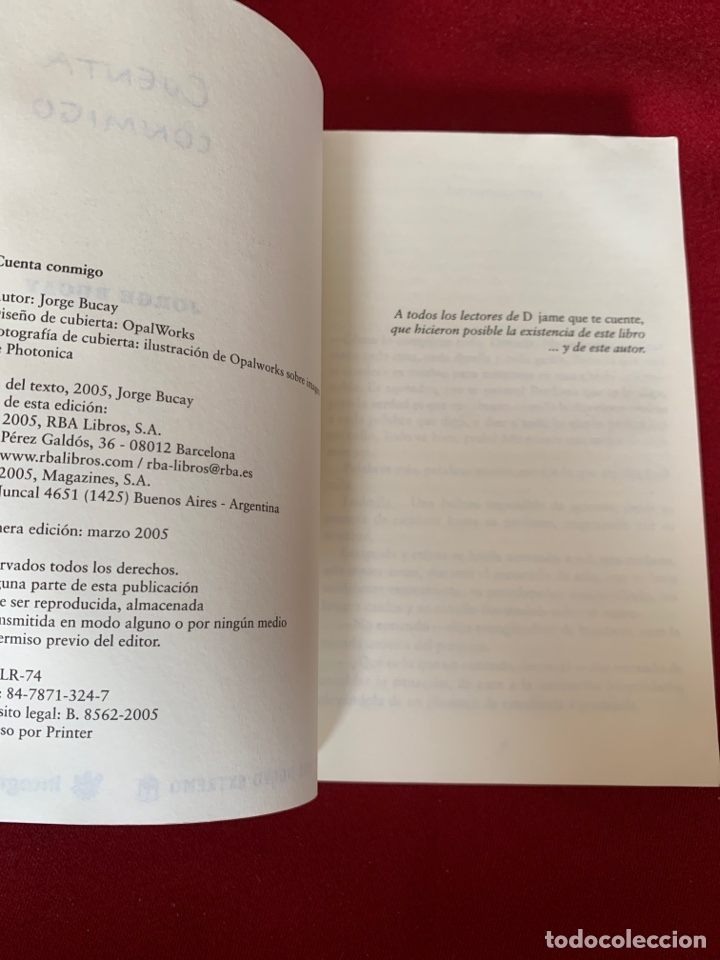 Libros de segunda mano: Cuenta conmigo. Jorge Bucay. - Foto 5