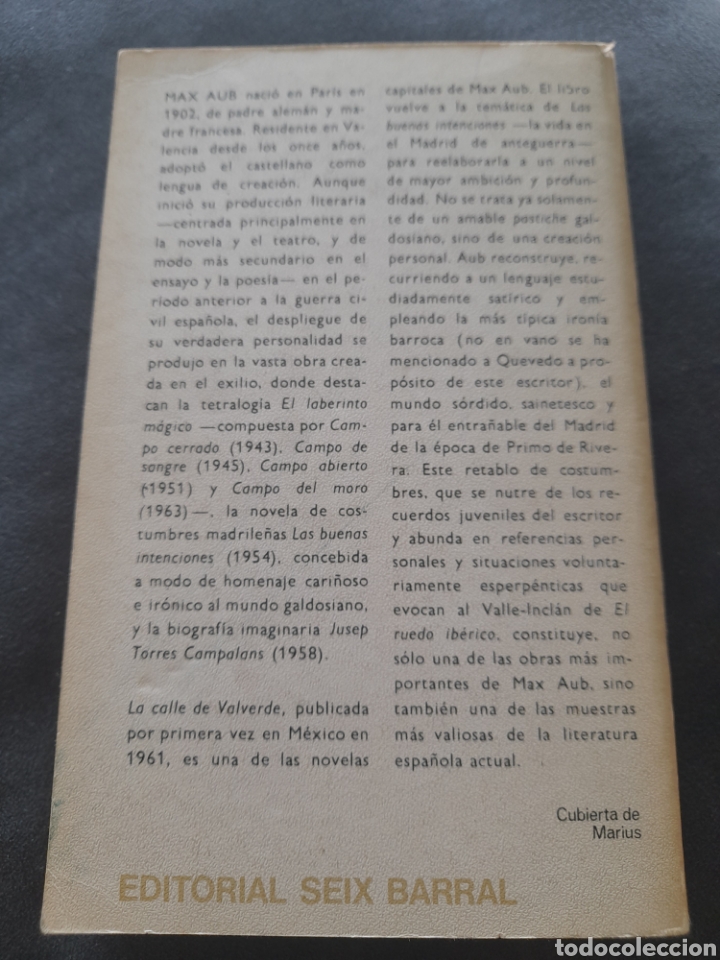 Libros de segunda mano: La calle de Valverde. M&aacute;x Aub - Foto 2