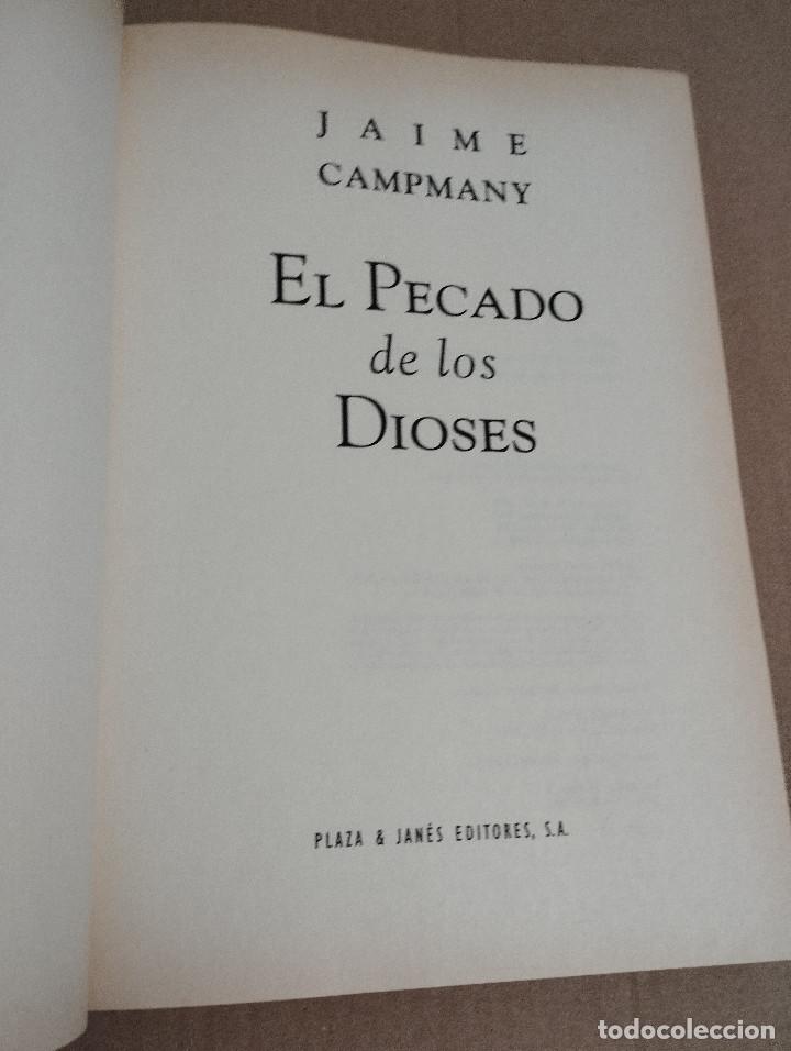 Libros de segunda mano: EL PECADO DE LOS DIOSES (JAIME CAMPMANY) - Foto 2
