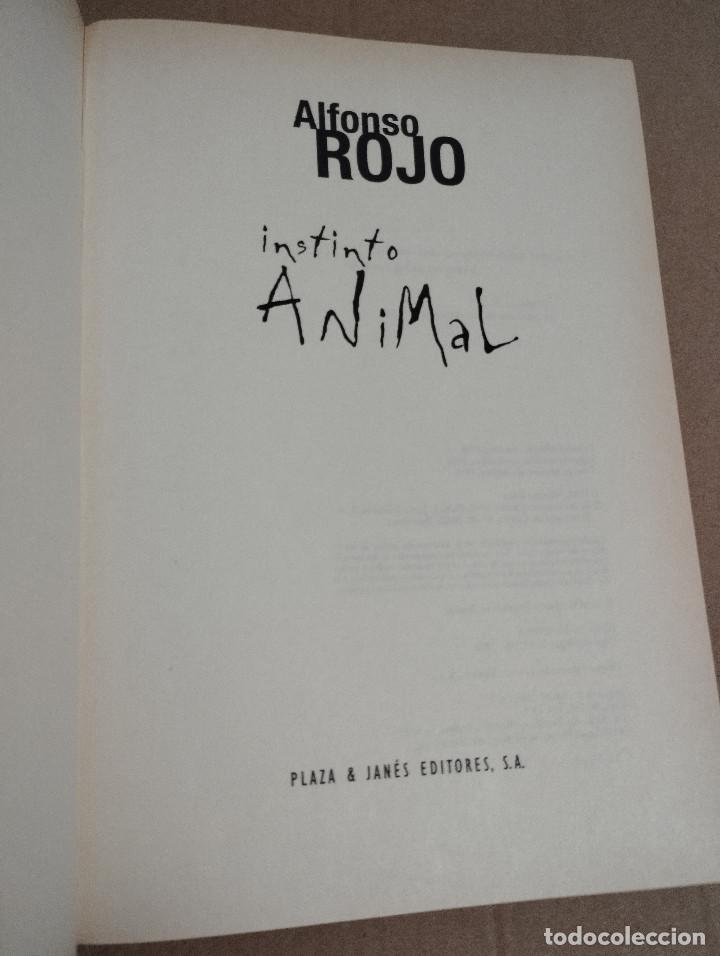 Libros de segunda mano: INSTINTO ANIMAL (ALFONSO ROJO) - Foto 2