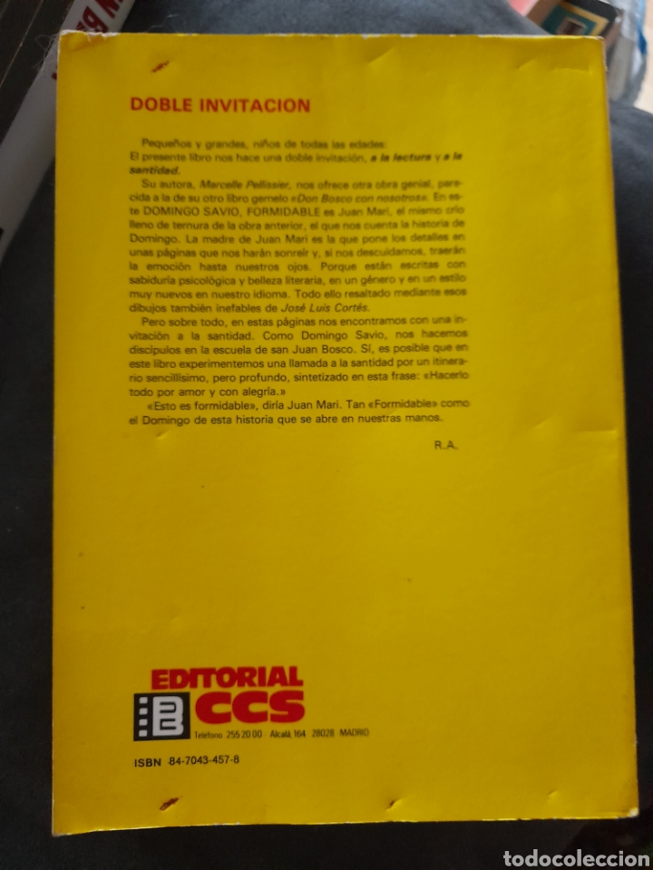 Libros de segunda mano: Domingo Savio formidable. Marcelle Pellissier - Foto 2
