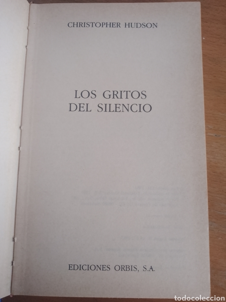 Libros de segunda mano: Los gritos del silencio. cristopher hudson - Foto 2