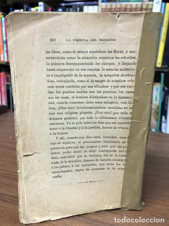 Libros de segunda mano: La f&oacute;rmula del progreso. Emilio Castelar. - Foto 2