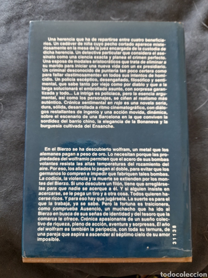 Libros de segunda mano: Cr&oacute;nica sentimental en rojo. El a&ntilde;o del Wolfram - Foto 2