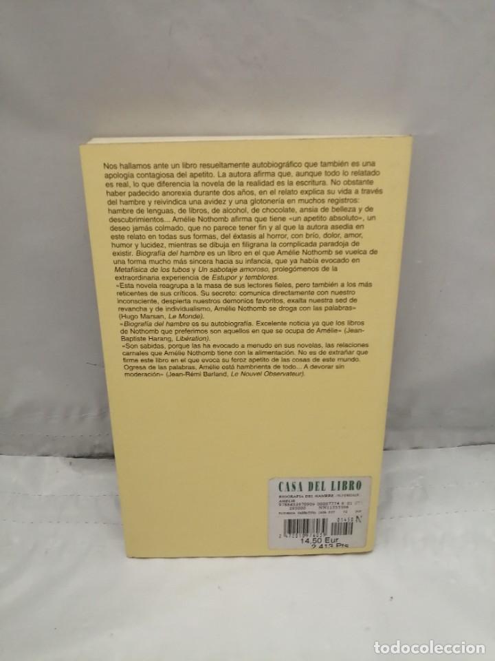 Libros de segunda mano: BIOGRAF&Iacute;A DEL HAMBRE (PRIMERA EDICI&Oacute;N) - Foto 2