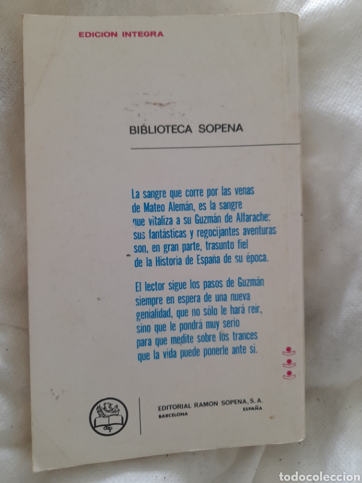 Libros de segunda mano: Guzm&aacute;n de Alfarache. Mateo Alem&aacute;n - Foto 2