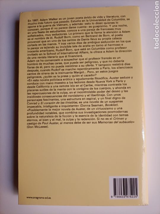 Libros de segunda mano: Invisible. Paul Auster. - Foto 6