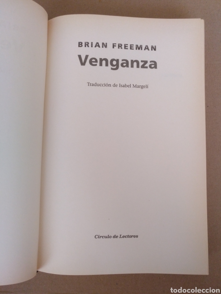Libros de segunda mano: Venganza. Brian Freeman. C&iacute;rculo de lectores. Libro - Foto 3