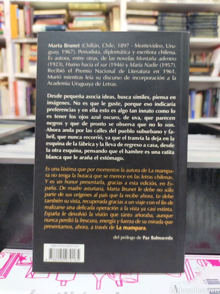 Libros de segunda mano: LA MAMPARA - MARTA BRUNET - LIBRO COMO NUEVO - Foto 2