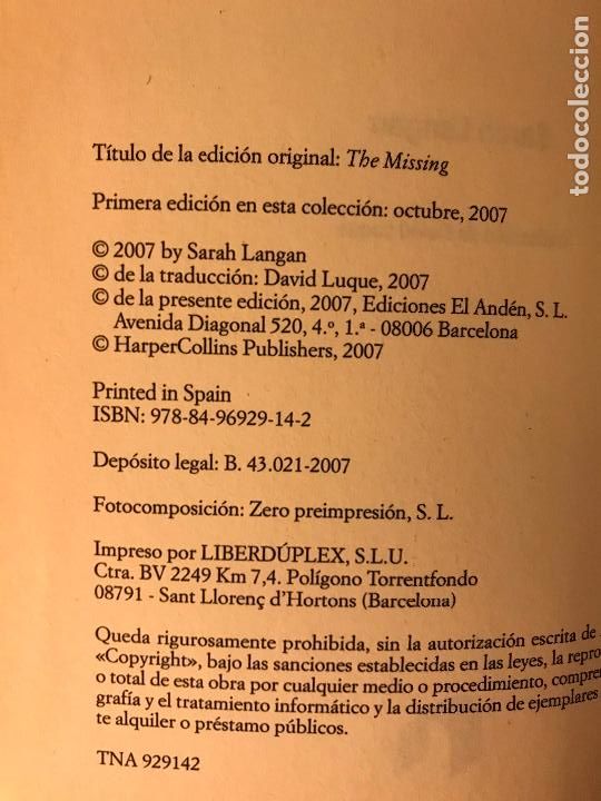 Libros de segunda mano: Virus. Sarah Langan. - Foto 3