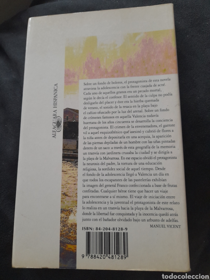 Libros de segunda mano: Tranv&iacute;a a la Malvarrosa. Manuel Vicent - Foto 2