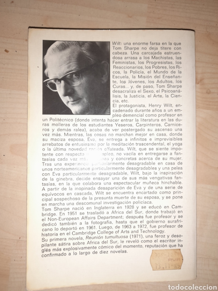 Libros de segunda mano: Wilt. Tom Sharpe - Foto 2