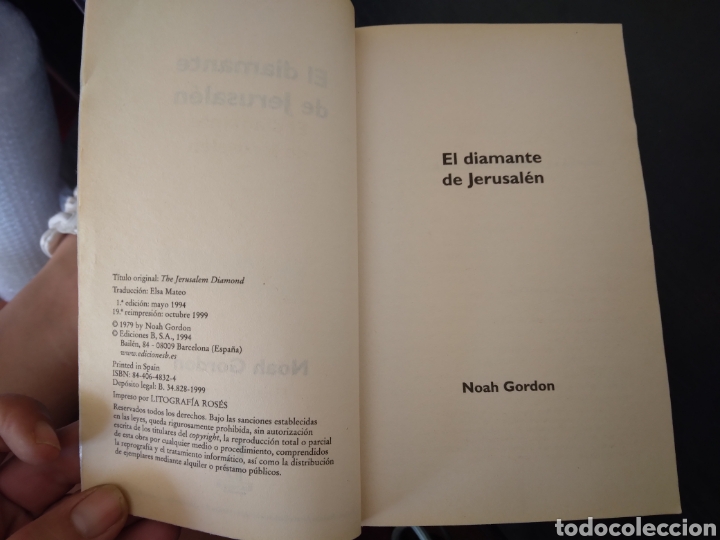Libros de segunda mano: EL DIAMANTE DE JERUSALEN - Foto 4