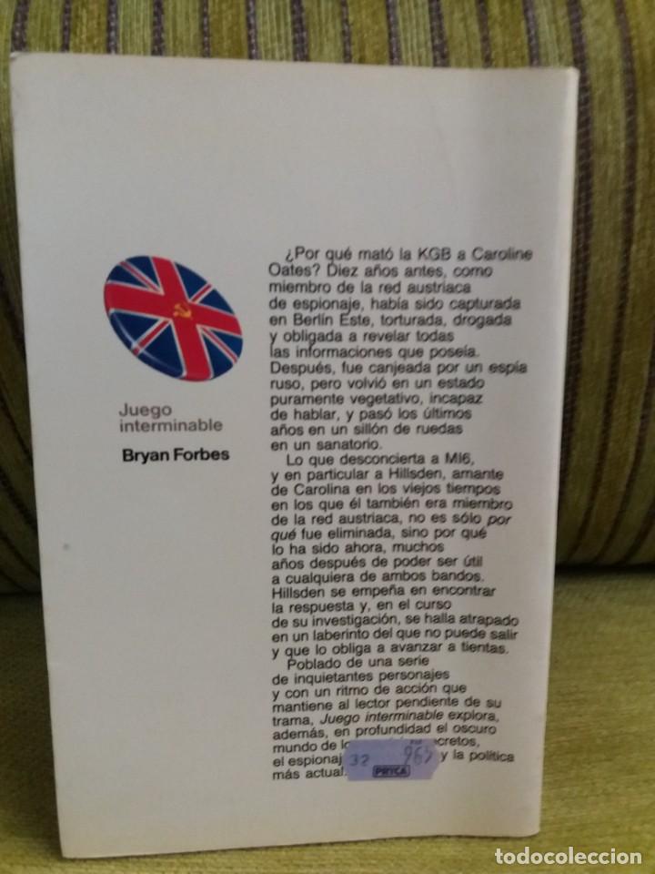 Libros de segunda mano: JUEGO Interminable Bryan Forbes - Foto 2