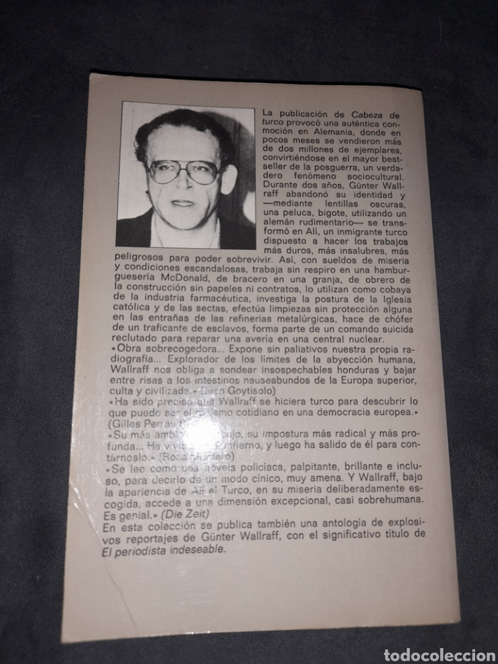 Libros de segunda mano: Cabeza de turco. G&uuml;nter Wallraff - Foto 2