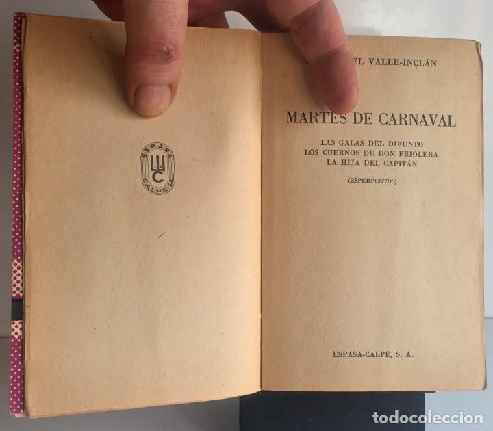 Libros de segunda mano: MARTES DE CANAVAL. Ram&oacute;n del Valle-Incl&aacute;n - Foto 3