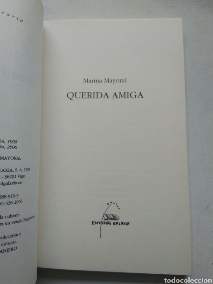 Libros de segunda mano: QUERIDA AMIGA/MARILAR ALEXANDRE - Foto 2