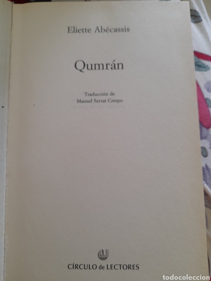 Libros de segunda mano: Qumr&aacute;n. E liette Ab&eacute;cassis - Foto 2