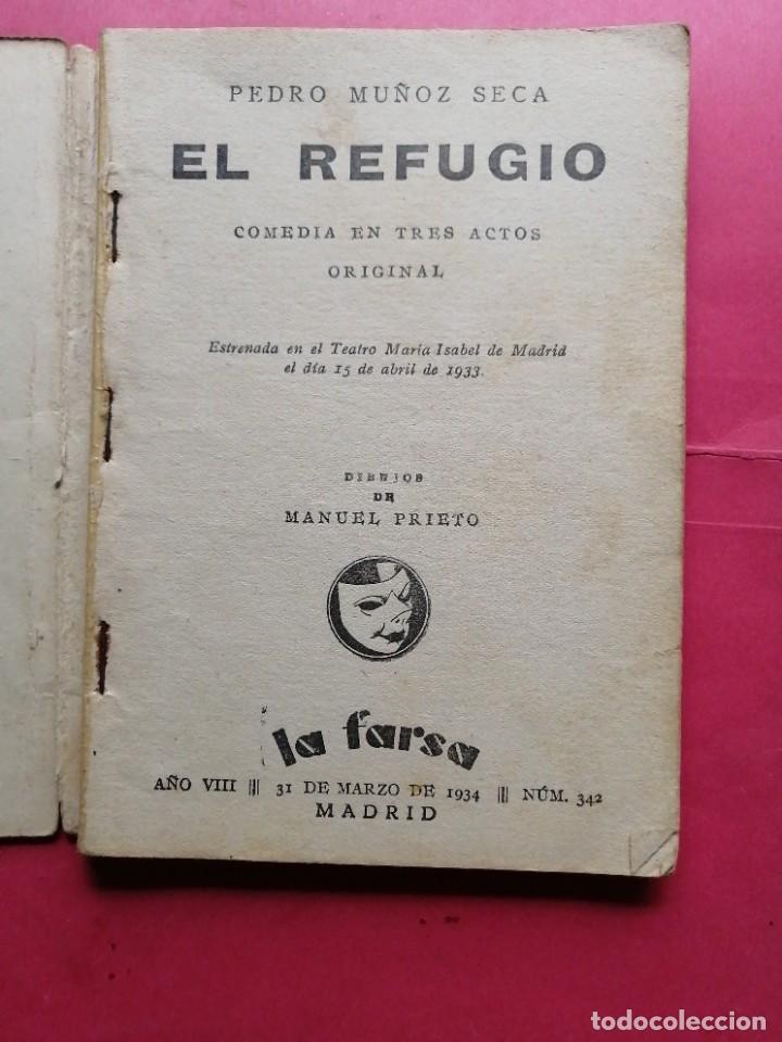 Libros de segunda mano: El refugio por Pedro Mu&ntilde;oz Seca - Foto 2
