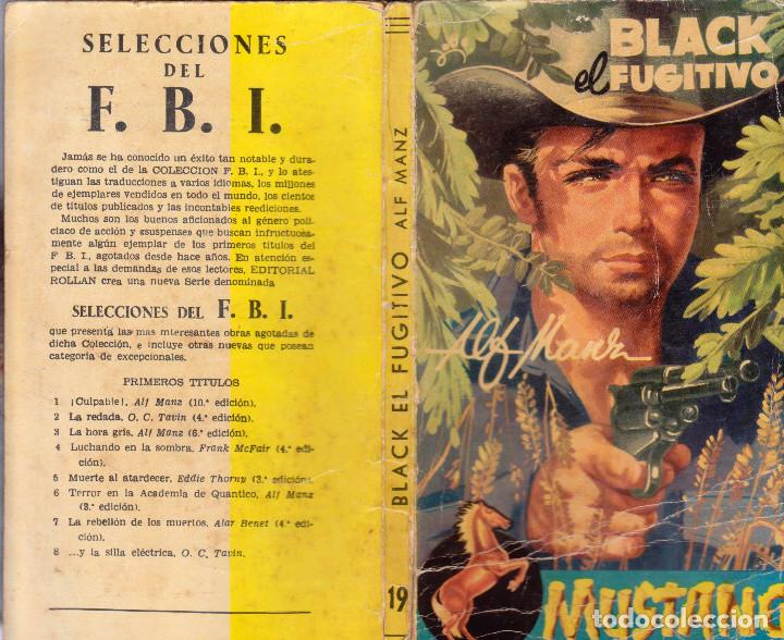 Second hand books: MUSTANG - N&Uacute;MERO 19: BLACK EL FUGITIVO - A&Ntilde;O 1958