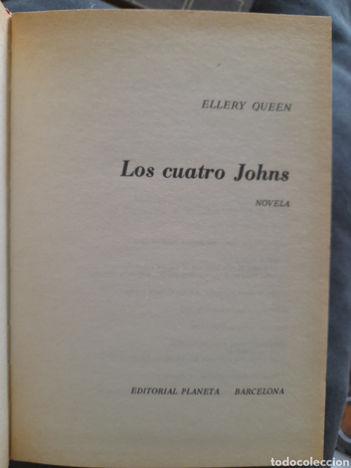 Libros de segunda mano: Los cuatro Johns. Ellery Queen - Foto 2