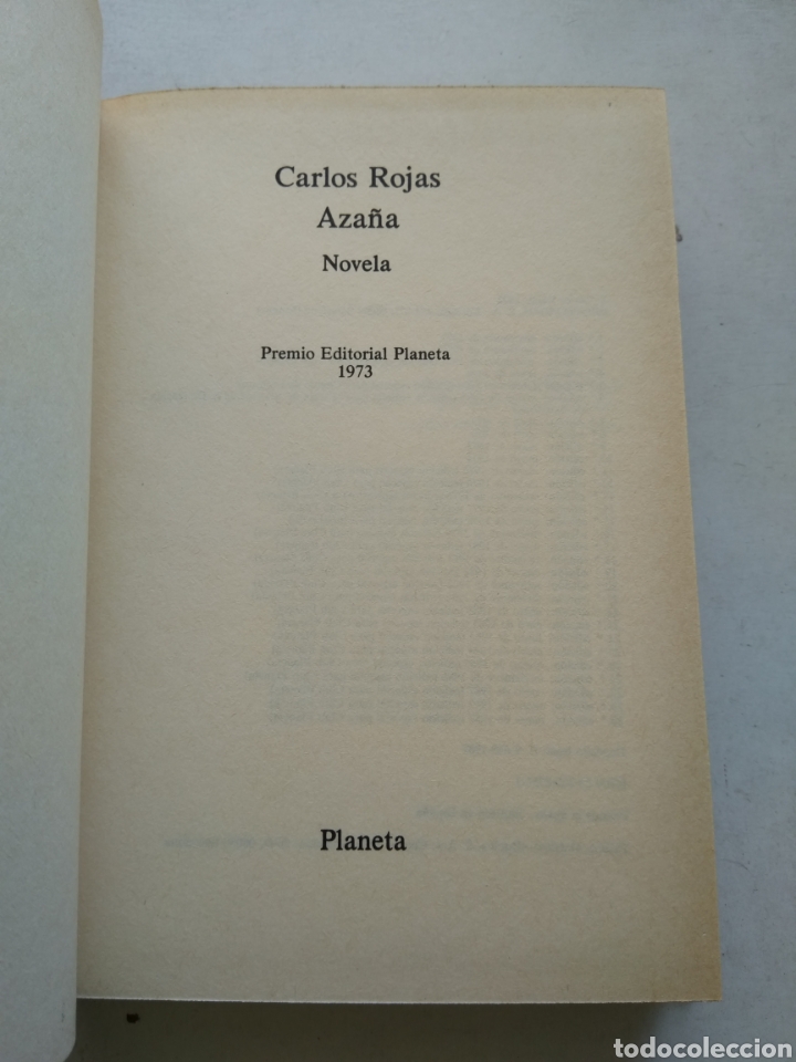 Libros de segunda mano: AZA&Ntilde;A/CARLOS ROJAS - Foto 2